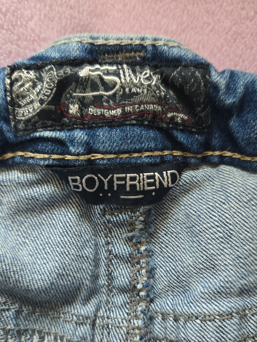 Silver Jeans Light Blue Boyfriend Relaxed Jeans